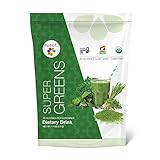 Green Superfood Diet Protein Powder - 30 Servings - Dark Super Greens Dietary Supplement Unique Blend from Dr Sara Gottfried Author of The Hormone Cure – Reset360