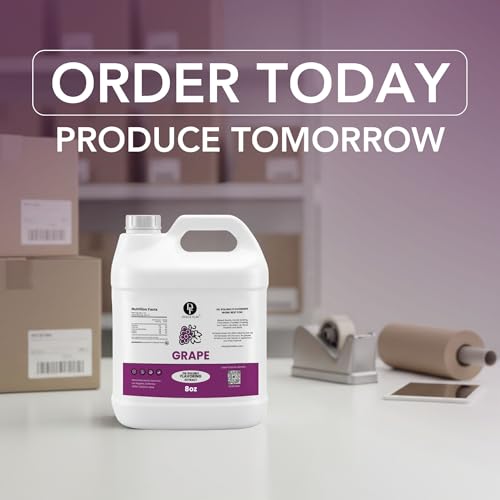 Image of Dolce Flav Grape Extract 8 oz - Kosher, Sugar-Free, Concentrated Fruit Flavor for Candy, Chocolates & Desserts, Includes Measured Dropper