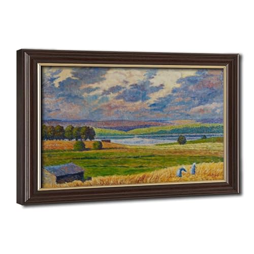 Impression sur toile Padasjoki A.W. Finch cadre suspendu bureau 20x30 cm