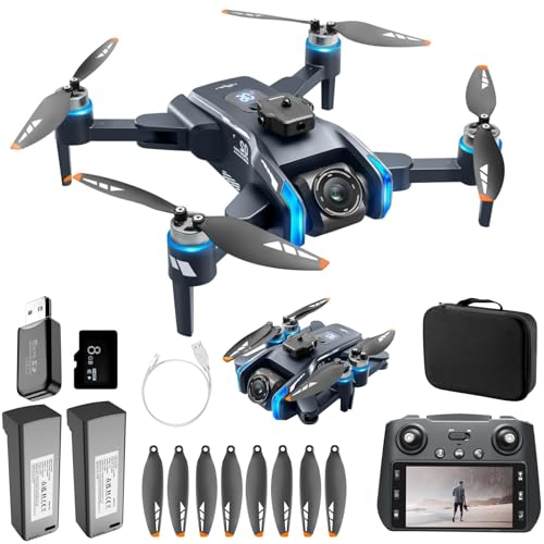 GPS Drone with Camera for Adults, 4.5" Screen Remote Controller,