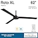 Minka Aire F624-CL Roto XL 62-Inch Outdoor Ceiling Fan, Coal