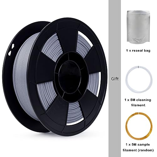 Image of ZIRO Carbon Fiber PLA Filament 1.75mm, Tough 3D Printer Filament, Reinforced Printing 0.8KG, 15% Carbon Fiber Contained, Fits for Almost All FDM 3D Printers, 1.76lbs, Space Gray