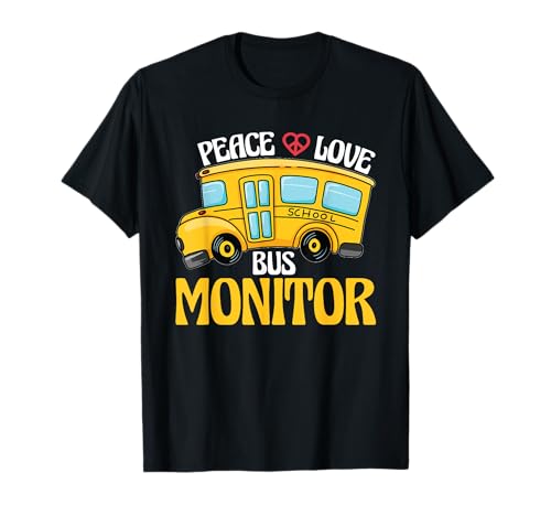 Monitor de autobús escolar de agradecimiento para asistentes de autobús escolar Camiseta