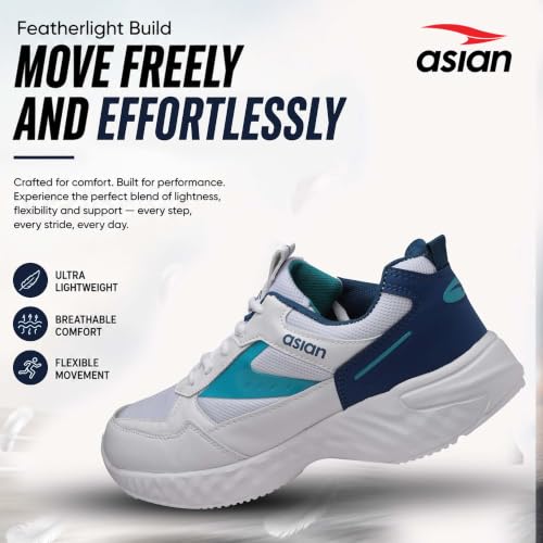 Image of ASIAN Toofan-05 Men's Running Shoes | Breathable Mesh, Soft Cushion Sole, Durable Grip, Lightweight Shoes for Daily Use