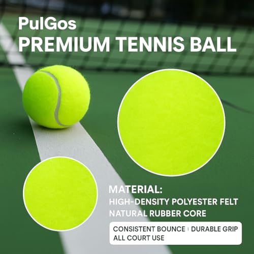 Image of PulGos Cricket Ball for Street Match & Soft Tennis - Lightweight Durable Ball for Tournament, Gully Cricket, Tennis Cricket Practice & Street Play