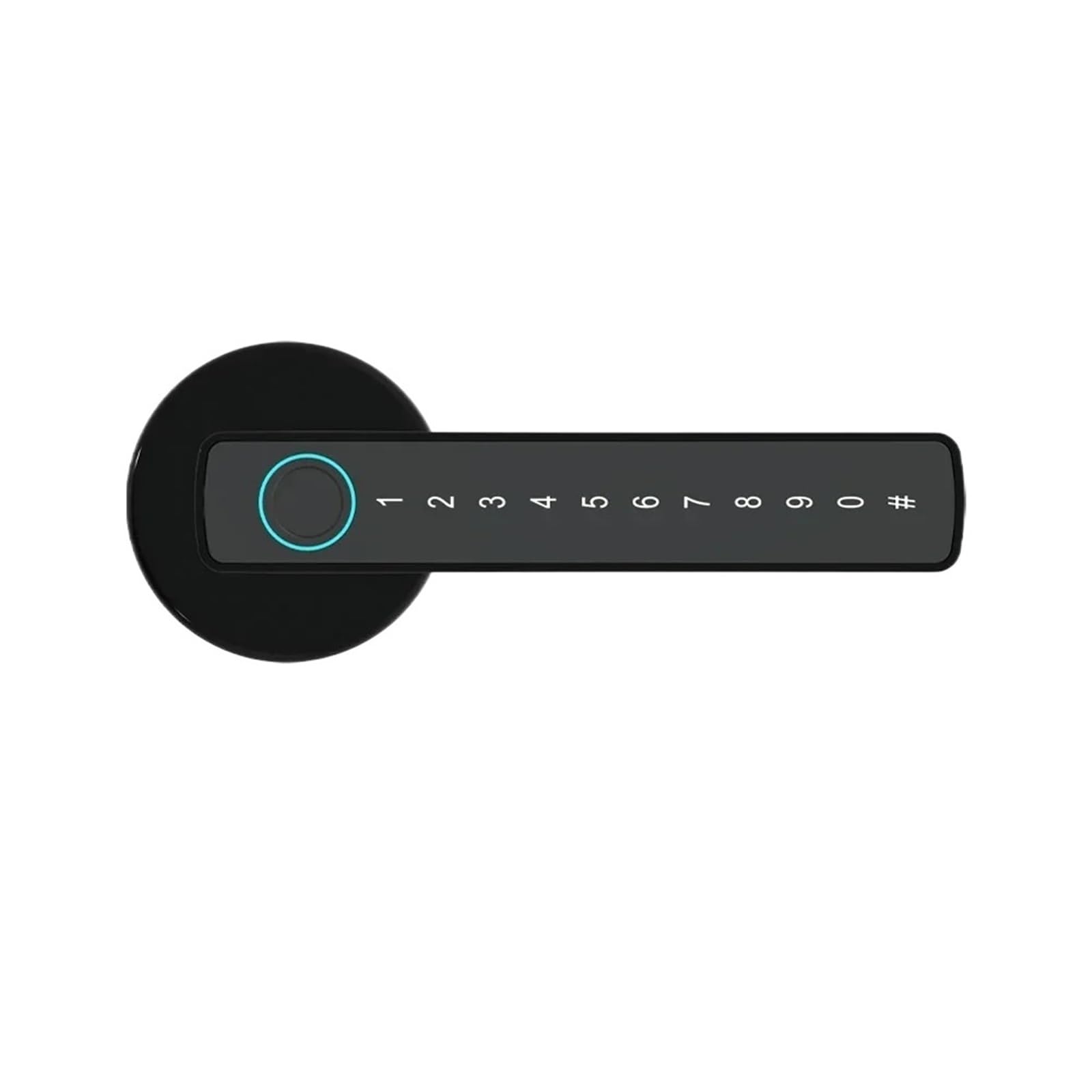 Serratura Smart, Serratura elettronica digitale con serratura for impronte digitali con password/chiave/scheda IC/Smartlife/sblocco APP,per camere da letto, uffici e hotel(M5 Black)