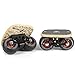 FreeSkates Portable Roller Road Drift Skates Plate, Maple Deck Anti-Skid Plate, Split Skateboard with PU Wheels, high-end Bearings(Black)