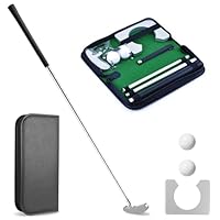 Minigolf-Putter-Set, Indoor-Golf-Putting-Set Mit 2 Bällen, Putter, Ziel Und Tragetasche, Für Kinder, Jugendliche Und Erwachsene, Golfgeschenk Für Männer