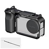 SMALLRIG Griff-Kit für DJI Osmo Action 6 mit Metallkäfig, Street Photography Griff für DJI, Action 6 Käfig mit Auslöser, Kaltschuh, Handgelenkband, Objektivabdeckung, 1/4 Gewindeloch - 6037