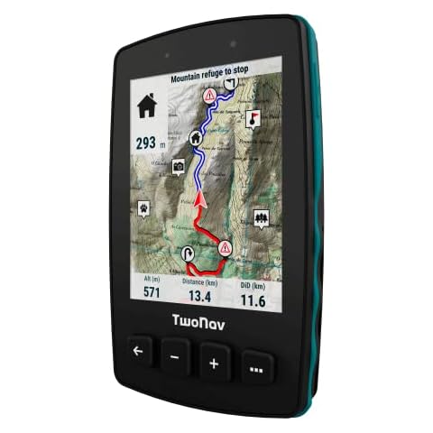 TwoNav Trail 2 Plus, handheld GPS with 3.7-inch wide screen and buttons for MTB, cycling, trekking or hiking with maps included Cover
