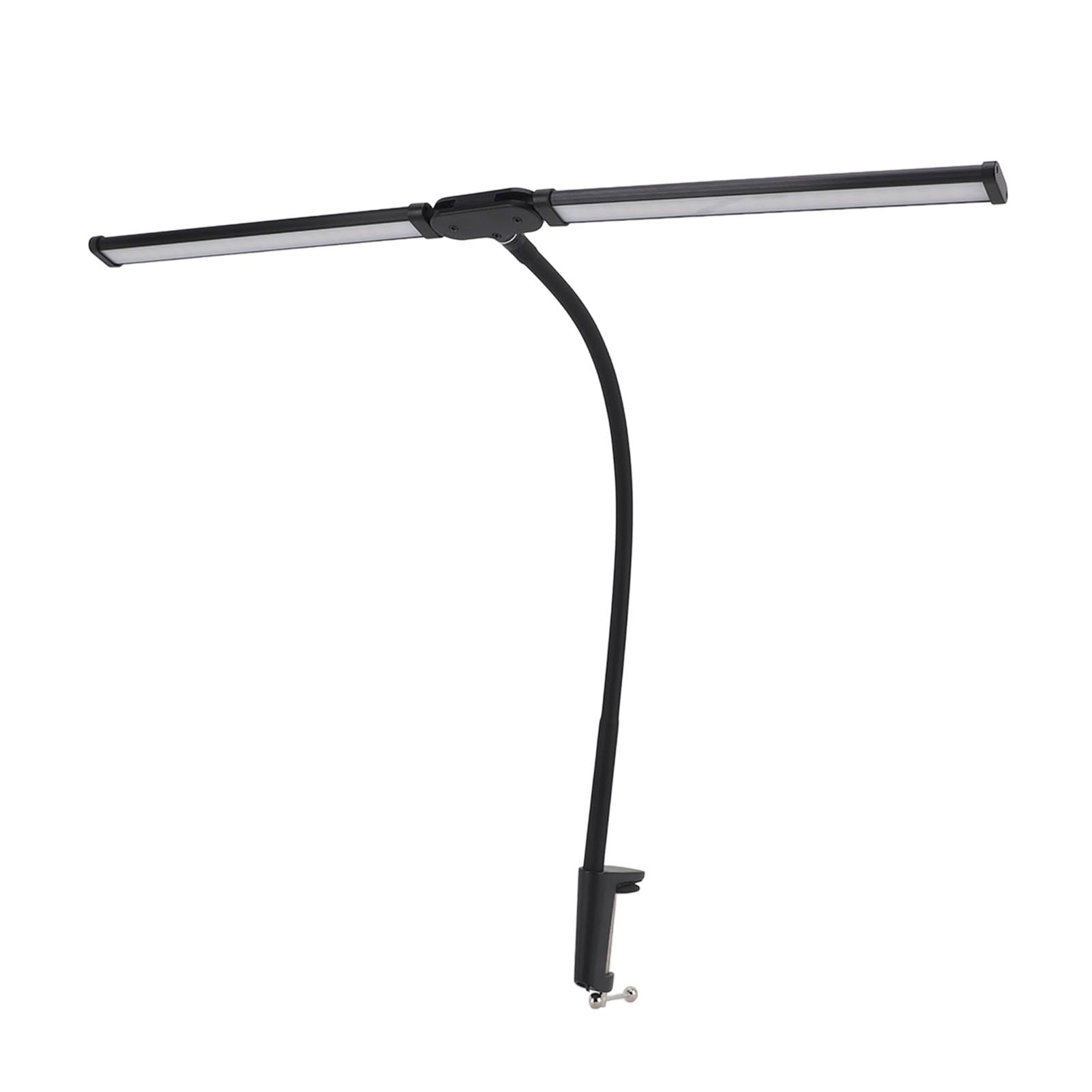 Lampada da scrivania a LED a doppia testa 3 colori Dimmerabile continuo Illuminazione da scrivania flessibile a collo di cigno per Home Office USB 5V Plug in 10W