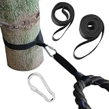 Battle Rope Anchor Strap Kit Accessories for Home Gym Outdoor Muscle Workout Equipment,Carabiners wi