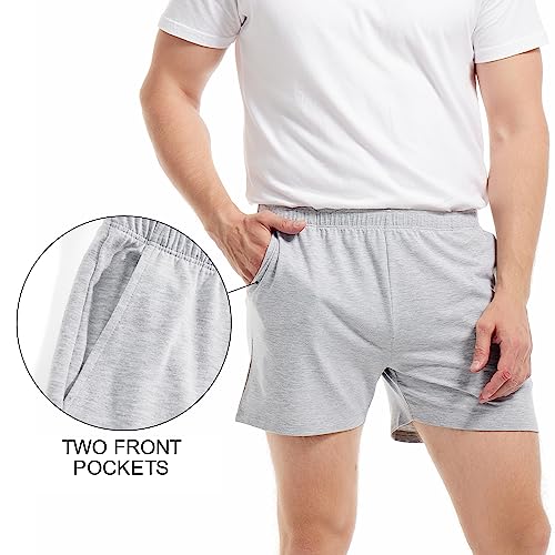 Image of AIMPACT Men's 4 inch Inseam Sleep & Lounge Pajama Shorts with Pockets