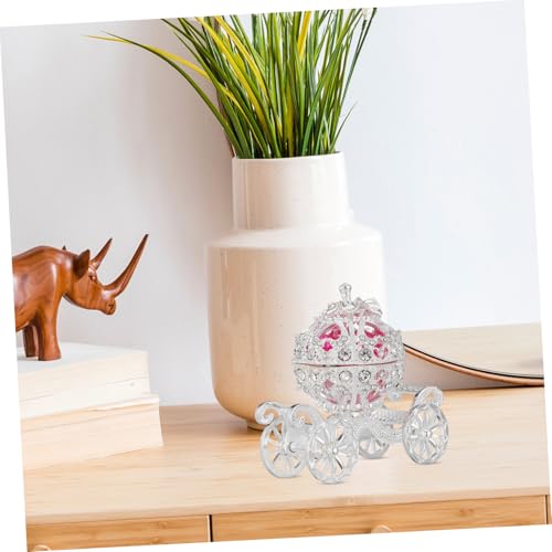Boîte à bijoux métal argenté en forme de citrouille le cadeau idéal