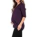 Mother Bee Maternity Criss Cross Maternity and Nursing Wrap Tunic