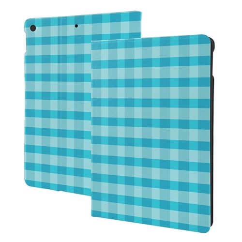 Étui pour iPad 10.2 avec veille automatique coque tablette motif vichy