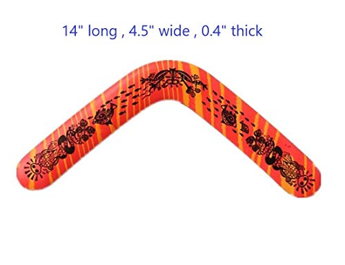 3 Pack Australian Boomerang Pro Sports Boomerang Outdoor Sports Throw Catch Toy Flying Toy, Color Random #TOP2