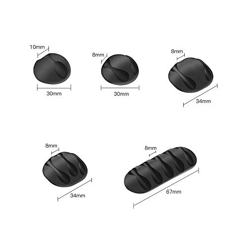 Andoer CC-949 10pcs / set Cabos multiuso para organizadores de cabos Enroladores de cabos Fone de ou