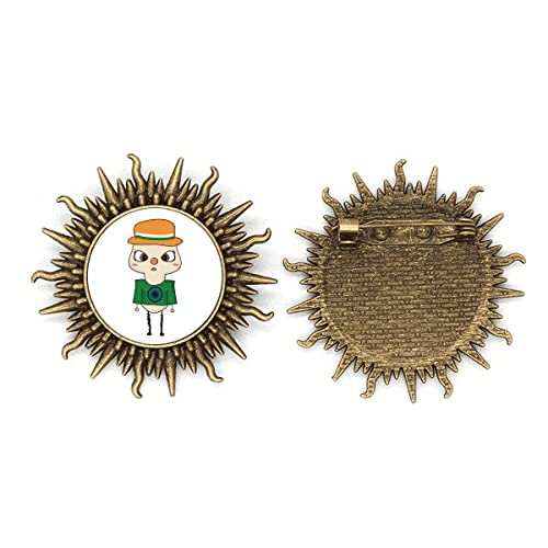 Broche soleil style ethnique asie pour accessoiriser un look bohème chic