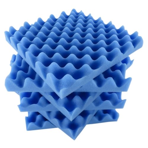Low Density Acoustic Foam Panels, Soundproofing Wall Panels for Home Studio Theater Office Use 12 Pieces 30x30x5cm Blue - Image 2