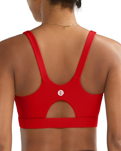 Image of RUNNING GIRL Sports Bra for Women High Support, Molded Cup High Impact Sports Bras for Women with Sewn in Pads