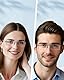 TERAISE Randlose Lesebrille Bequeme Leichte Rahmenlose Leser Männer Frauen Blaues Licht Blocking Computer Brillen(2.0X)