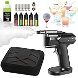 Ddasam Ahumador Cocteles, Pistola Ahumadora de Cócteles Profesional - Ahumador Frío Portátil USB Recargable para Carnes, Pescados, Bebidas - Ideal Chef, Bares, Regalo Gourmet