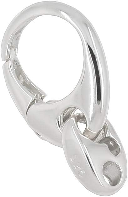 Large Sterling Silver Triggerless Shortener Enhancer Lobster Clasp