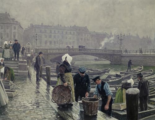 Lienzo de Paul Gustave para salón, viste tu hogar con la obra Ved Gammel Strand 60x90cm