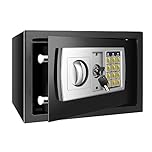 Home Safe Fireproof Waterproof Secure Digital Steel Safe Security Electronic Home Office Money Safety Box 8.5L Black