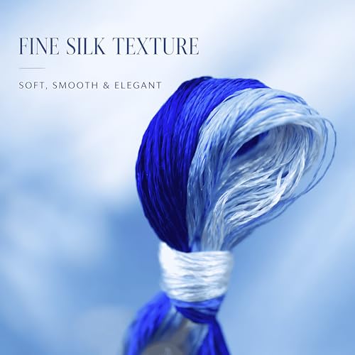 Image of 4 Skeins Mulberry Silk Floss Embroidery Thread Floss-Cross Stitch Threads China Silk Woven Jewelry Threads DIY Sewing Kits (22)