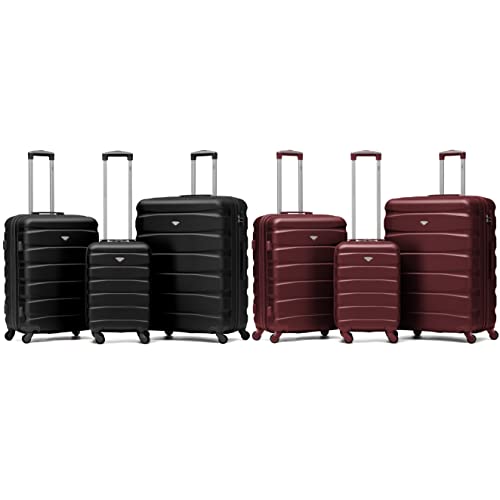 Flight Knight Lightweight 4 Wheel ABS Hard Case Suitcases Cabin & Hold Luggage Options Approved For Over 100 Airlines Including easyJet, British Airways, RyanAir, Virgin Atlantic, Emirates & Many More