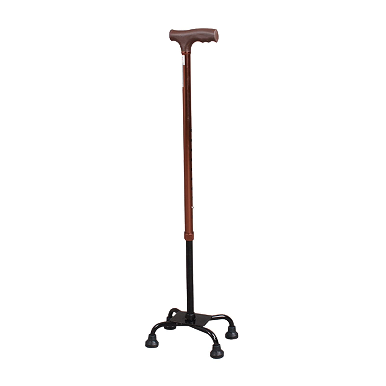 Bastone da passeggio Brown - Altezza regolabile da passeggio da passeggio - Aiuti ad aiuti per mobilità anziana - Ausili per mobilità telescopica portatili per passeggiate - manico ergonomico con impu