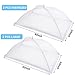 JULBEAR 4 Pcs Extra Large Mesh Food Cover Tent Umbrella Food Screen Covers for Outside Pop-up Mesh Reusable Food Nets for Parties Picnics Outdoor BBQs Collapsible (2 Pcs 40
