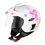 Studds Marshall D2 Open Face Kids Helmet (Girl’s, White Pink – XXXS)