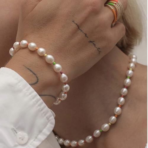 Juego de collar y pulsera de perlas elegantes: el regalo ideal para mujer 4