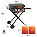 Blackstone 2350 On-the-Go 22” Omnivore Flex-Fold Griddle with Locking Hood, Powder Coated Steel, Black