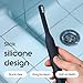 Quip Ultra Lite Sonic Electric Toothbrush, Slim Lightweight Design, 3 Brushing Modes, 15X More Plaque Removal, Pressure Sensor & 30-Day Battery, Ash Black