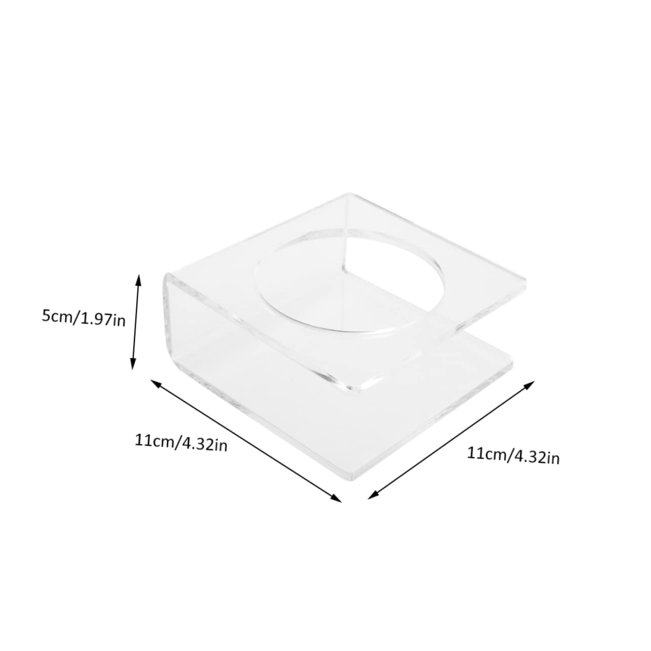 Cabilock Exercise Ball Rack Acrylic Sports Display Stand No Burrs No Harm for Basketball Football Volleyball Size