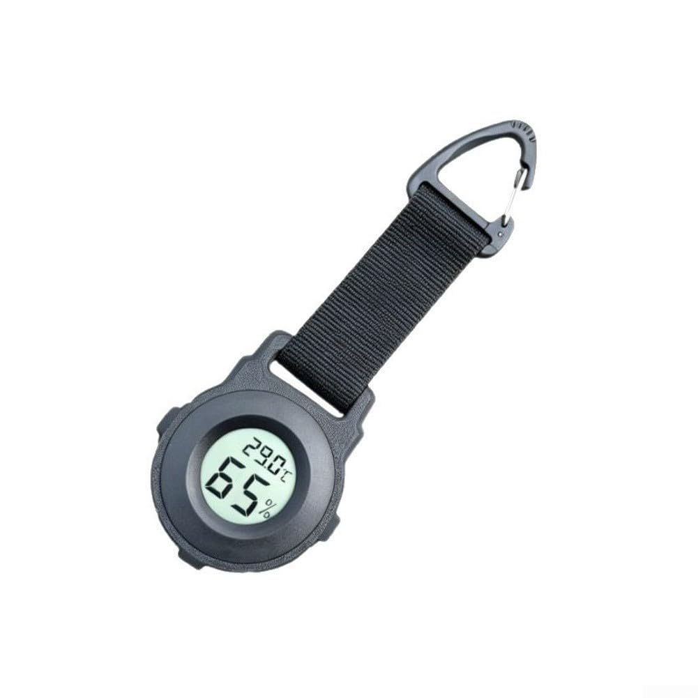 QuivyLivy Compact Clip-On Thermometer Hygrometer Outdoor Hiking And Camping