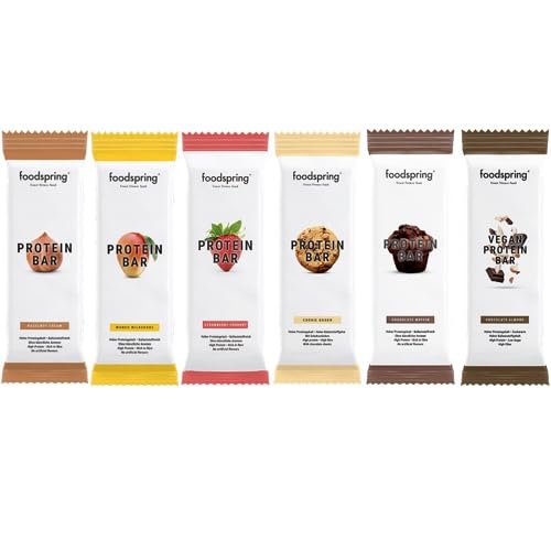 foodspring - Proteinriegel Variety Pack - 18 Protein Riegel à 60g sortiert - Low Sugar