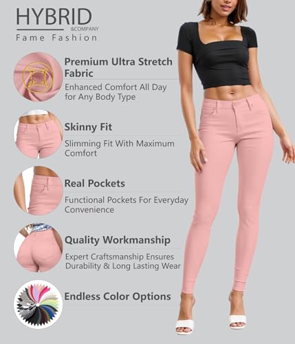 image for Hybrid & Company Womens Hyper Ultra Stretch Comfy Skinny Leg Work Casu