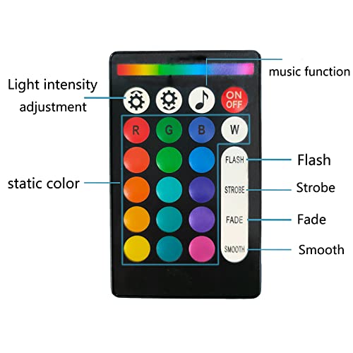 Image of RGB RF Remote Dual Controller for Motorcycle LED Strip Light,18 Kinds of Static Color and 20 Dynamic Mode Music Brake Funciton