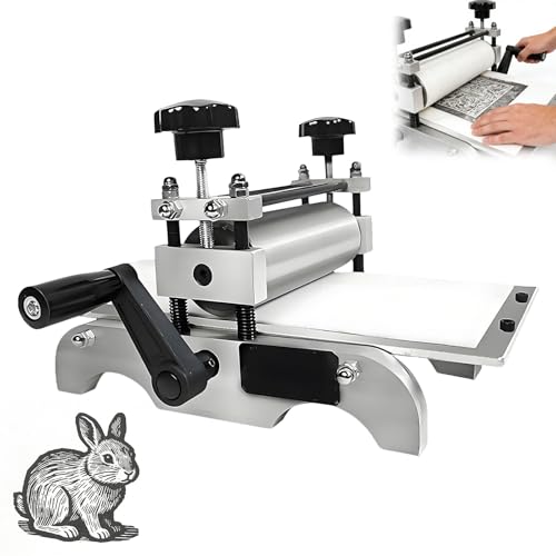 Design compatto e facile da usare: la struttura leggera è ideale per piccoli studi e officine domestiche, con un'impugnatura ergonomica per ridurre l'affaticamento e una regolazione intuitiva della pressione, rendendola accessibile sia ai principianti che ai tipografi esperti.