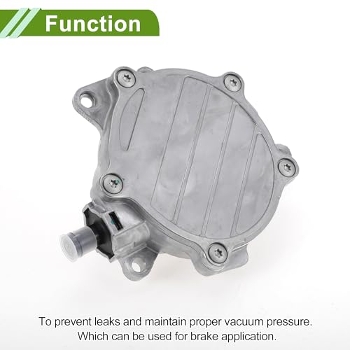 Bomba de Vacío para Frenos N.o 06D145100G, Bomba de Vacío para Motor para Volkswagen Passat 2.0L (2006-2008), Aleación de Aluminio, Tonos Plateados, 1 Unidad miniatura 5