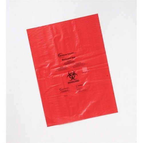 Heathrow Scientific HS10320, 203 x 305 mm. 1.57 mm. Thick Biohazard Bag (3 Packs of 500 pcs)