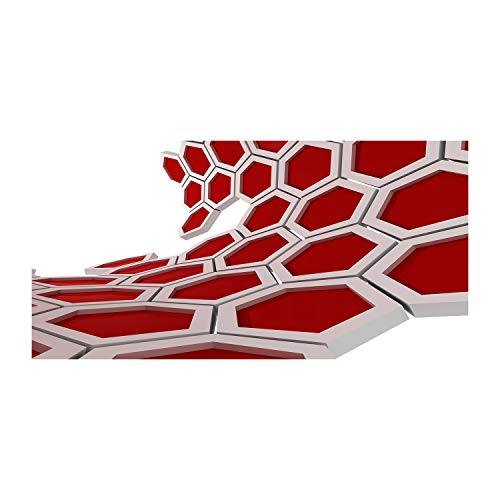 Splashback guard cuisine verre trempé 100x50 dosseret fond hotte rouge Tulup