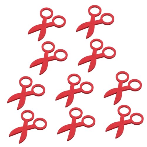 JUMPLAWN 10stücke Kleinkindschere Aus Holz Sicher Für Junge Mädchen Fördert Hand-Augen-koordination Feinmotorik-Training Lernspielzeug Für Vorschule