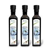 HerbBio Schwarzkümmelöl kaltgepresst gefiltert 3X250ml - schonend kaltgepresst in Rohkostqualität - 100% naturrein Black seed oil - täglich mühlenfrisch direkt vom HerbBio - Made in Germany