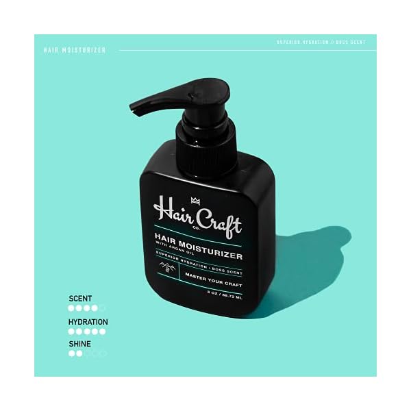 CRVFT Daily Leave in Conditioner For Men [OIL] | Men's Hair Moisturizer | Hair Oil For Men | For Dry and Damaged Hair (Thick, Curly, Frizzy, Long, & More) | Scented | (3oz) AM